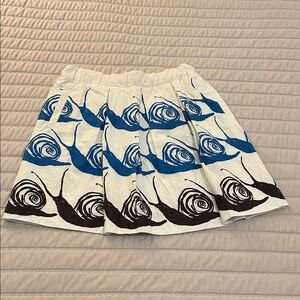 Maeve - Pleated Fully Lined Cotton Skirt. Size Small